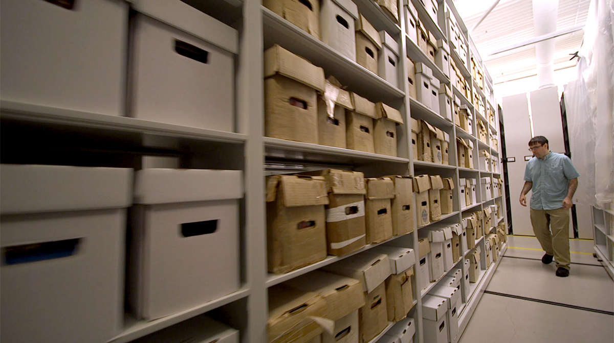 boxes and boxes of comic books