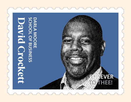 David Crockett postage stamp