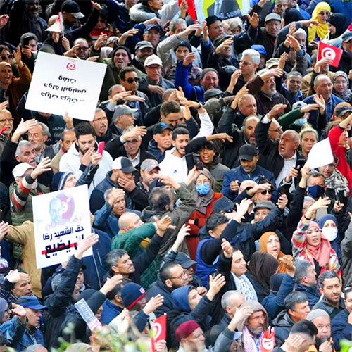 A group of demonstrators
