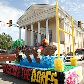 homecoming parade float