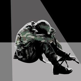 Graphic of soldier 