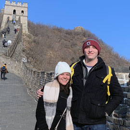samantha petrelli and dalton stalvey on the Great Wall of China