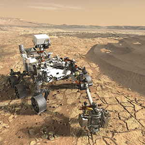 An artist's concept of NASA's Mars 2020 rover