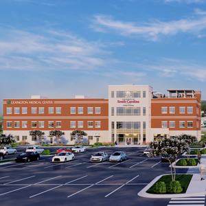 artist rendering of new UofSC nursing facility at Lexington Medical Center