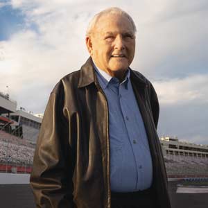 Humpy Wheeler poses at the Charlotte Motor Speedway.