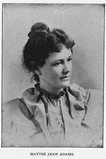 mattie jean adams image from 1900 Garnet and Black
