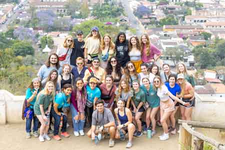 A group of students in Guatemala