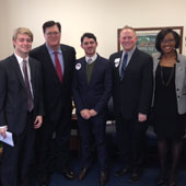UofSC students meet with SC House Speaker Jay Lucas during Carolina Day at the Statehouse. 