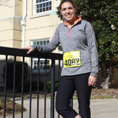 Sally Bartelmo, a civil engineering graduate student, is also on a quest to run a marathon in each of the 50 states before the age of 30.